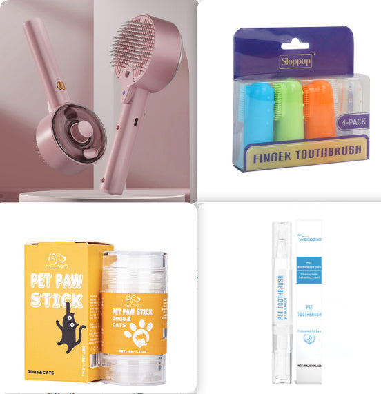 Steam Pet Hair Remover Brush – Self-Cleaning Grooming Brush for Dogs & Cats