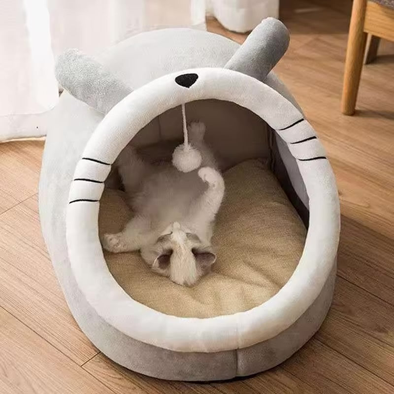 Cozy Cat Cave Bed – Warm, Soft & Private Sleeping Space for Cats & Small Pets