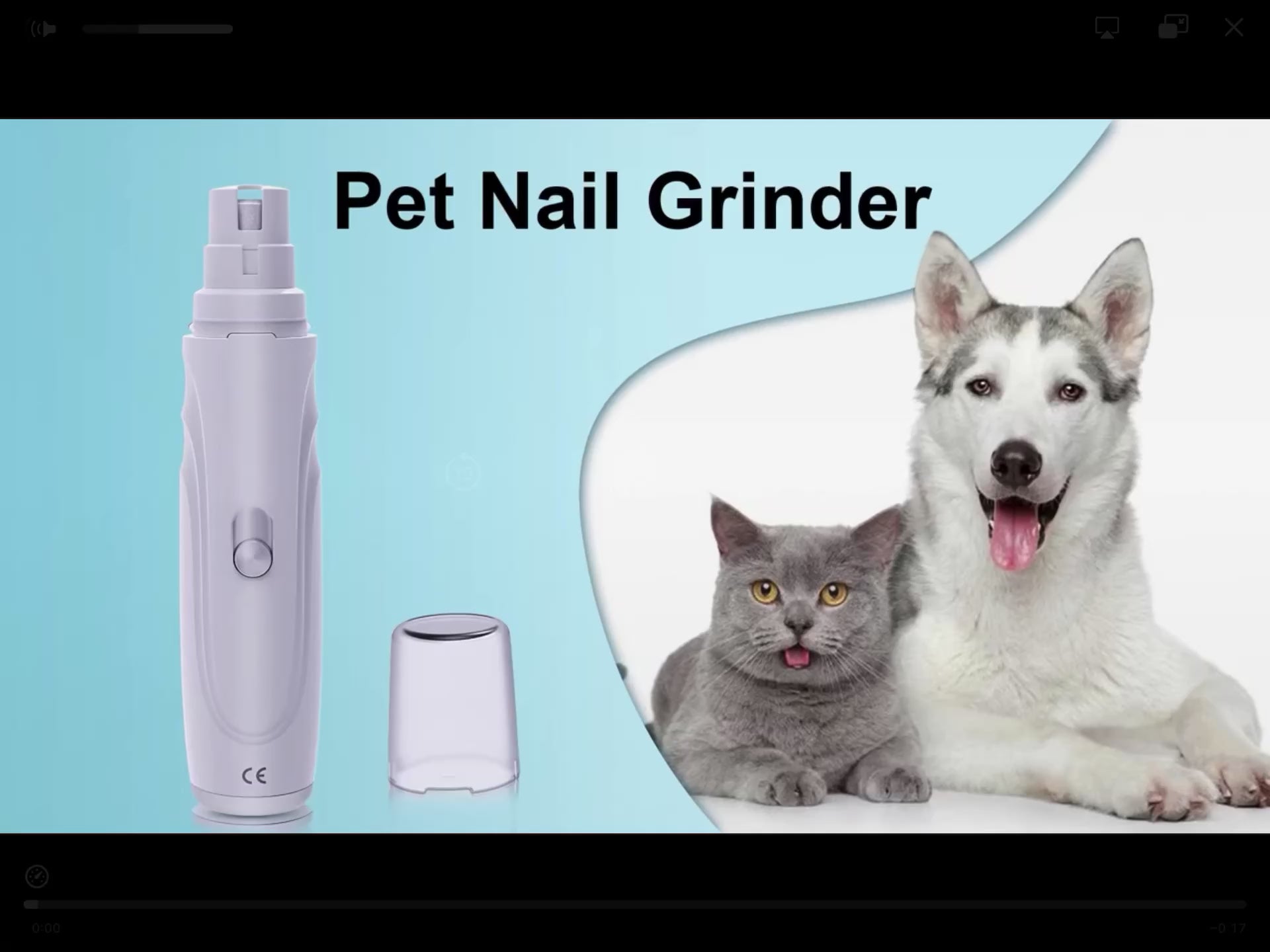 Professional Pet Nail Grinder – Safe, Silent & Painless Grooming Tool for Dogs & Cats